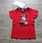 Rood Minnie Mouse T-Shirt met Glittertjes - 4 Jaar, Nieuw, Meisje, Ophalen of Verzenden, Disney