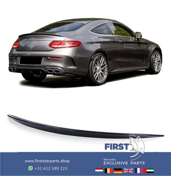 W205 C205 Mercedes C KLASSE C43 C63 AMG Coupé SPOILER ZWART, Autos : Pièces & Accessoires, Carrosserie & Tôlerie, Haillon arrière