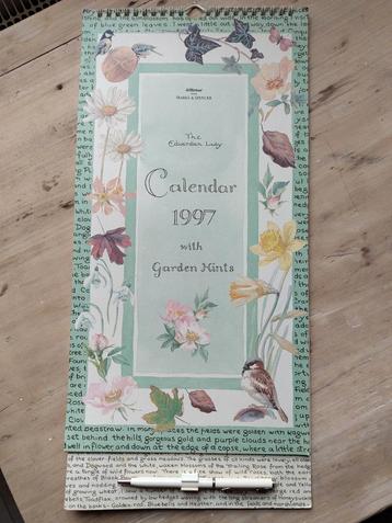 Engelse tuinkalender - Calendar 1997 with Garden Hints beschikbaar voor biedingen