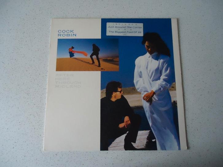LP van "COCK ROBIN" After Here Trough Midland anno 1987., Cd's en Dvd's, Vinyl | Pop, Zo goed als nieuw, 1980 tot 2000, 12 inch
