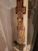 Kaars en deco in glazen vaas, Ophalen