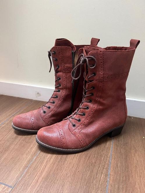 Laarzen met veters, Verhulst, Oranje, maat 40, Kleding | Dames, Schoenen, Nieuw, Hoge laarzen, Oranje, Ophalen
