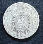 2 francs FR 1867 (croix), modèle A - Léopold II, Monnaie en vrac, Argent, Argent, Envoi
