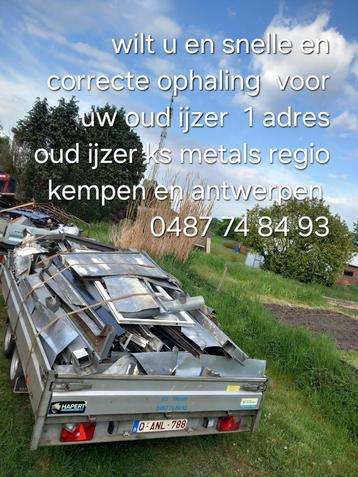 Oud ijzer ophaling beschikbaar voor biedingen