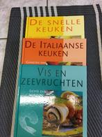Reeks kookboeken - snelle keuken/Italiaanse keuken/vis, Hoofdgerechten, Zo goed als nieuw, Ophalen