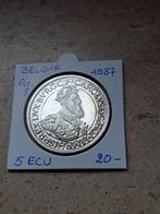 Belgie 5 ECU 1987  AG MOOI !!!, Postzegels en Munten, Munten | België, Ophalen of Verzenden