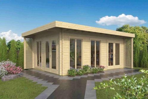 Blokhut - Tuinhuis Hildegard | 44 mm | vuren onbehandeld, Hobby en Vrije tijd, Overige Hobby en Vrije tijd, Nieuw, Verzenden