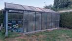 Serre 3x6m gegalvaniseerd met glas, Tuin en Terras, Ophalen, Glas, Gebruikt