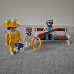 Playmobil poppetjes en bank uit set 5360, parkmuur, Enlèvement ou Envoi
