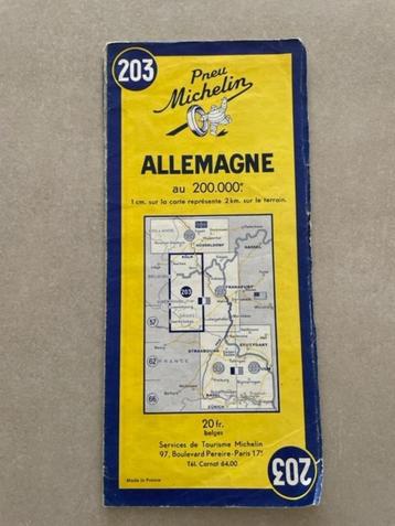 Wegenkaart Duitsland Michelin vintage