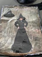 Halloweenkostuum - kind - heks - maat 128, Ophalen, Zo goed als nieuw, Meisje, Jurk of Rok
