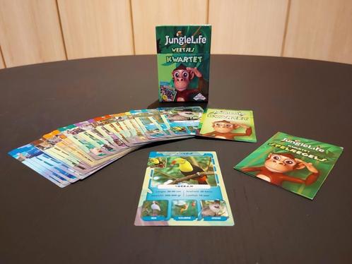 JUNGLE LIFE WEETJES kwartet / Vanaf 6 jaar / IN NIEUWSTAAT !, Hobby en Vrije tijd, Gezelschapsspellen | Kaartspellen, Zo goed als nieuw