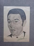 Gesigneerde tekening Eddy Merckx, Ophalen of Verzenden, Gebruikt, Spelerskaart