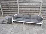 Moderne tuinbank met kussens, Tuin en Terras, Ophalen, Gebruikt, Aluminium