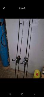 Karper hengels 3meter Shimano molens en hardcase, Ophalen, Zo goed als nieuw