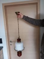 vintage plafondlamp, Huis en Inrichting, Ophalen, Zo goed als nieuw, Glas
