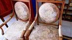 Paar stoelen Paire de fauteuils tapissés XIXème Pays-bas, Antiek en Kunst, Ophalen of Verzenden