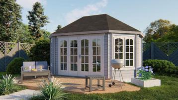 Blokhut - Tuinhuis Gudrun | 44 mm | vuren onbehandeld beschikbaar voor biedingen