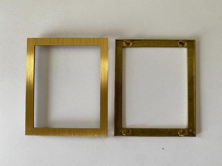 Knutsel materiaal / fotokadertjes - koperen L profiel 63x53, Hobby en Vrije tijd, Knutselen, Materiaal, Ophalen of Verzenden