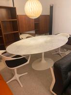 Table en marbre ovale Knoll 198cm x 121 cm, Maison & Meubles, Comme neuf, Ovale