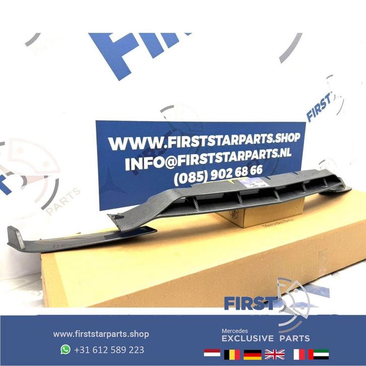 W206 C43 AMG BUMPER CARBON LOOK SPOILER LIP PERFORMANCE C KL, Auto-onderdelen, Overige Auto-onderdelen, Mercedes-Benz, Gebruikt