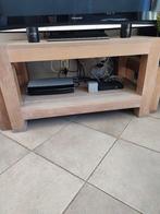 Strak modern (massief eiken TV meubel), Ophalen, Gebruikt, 100 tot 150 cm, Modern strak