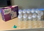 Borstkolf(automatisch) + 10 melkflessen Philips avent, Ophalen of Verzenden, Zo goed als nieuw, Borstkolf