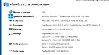 Tour Pc Neuve LGA 1700 12 génération