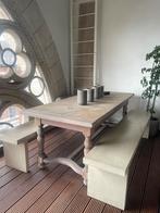 Terras/tuin tafel met banken, Maison & Meubles, Enlèvement, Utilisé