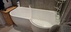Bad/douche met douchescherm te koop, Huis en Inrichting, Badkamer | Badkamermeubels, Ophalen, Gebruikt, Overige typen, 50 tot 100 cm