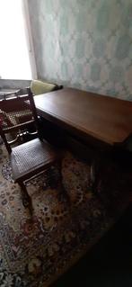 antieke tafel en stoelen, Ophalen
