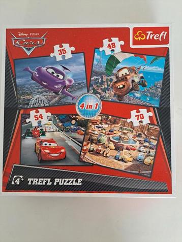 Cars 4 in 1 puzzels
