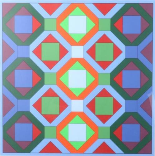 Victor Vasarely - Hommage a J.S. Bach, Antiek en Kunst, Kunst | Litho's en Zeefdrukken, Ophalen of Verzenden