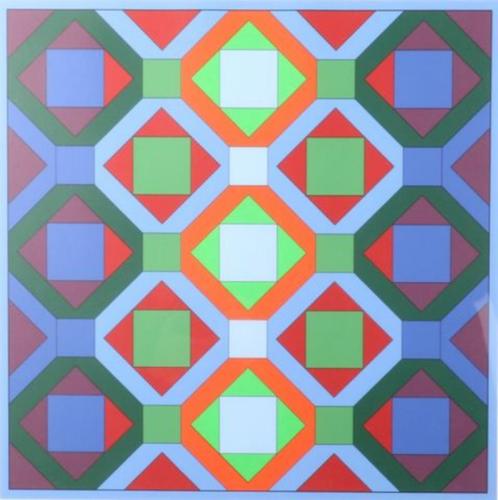Victor Vasarely - Hommage a J.S. Bach, Antiek en Kunst, Kunst | Litho's en Zeefdrukken, Ophalen of Verzenden