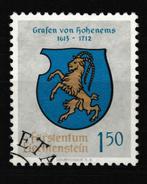 Liechtenstein 1964 Armoiries Hohenems estampillées, Affranchi, Liechtenstein, Envoi, Autres pays