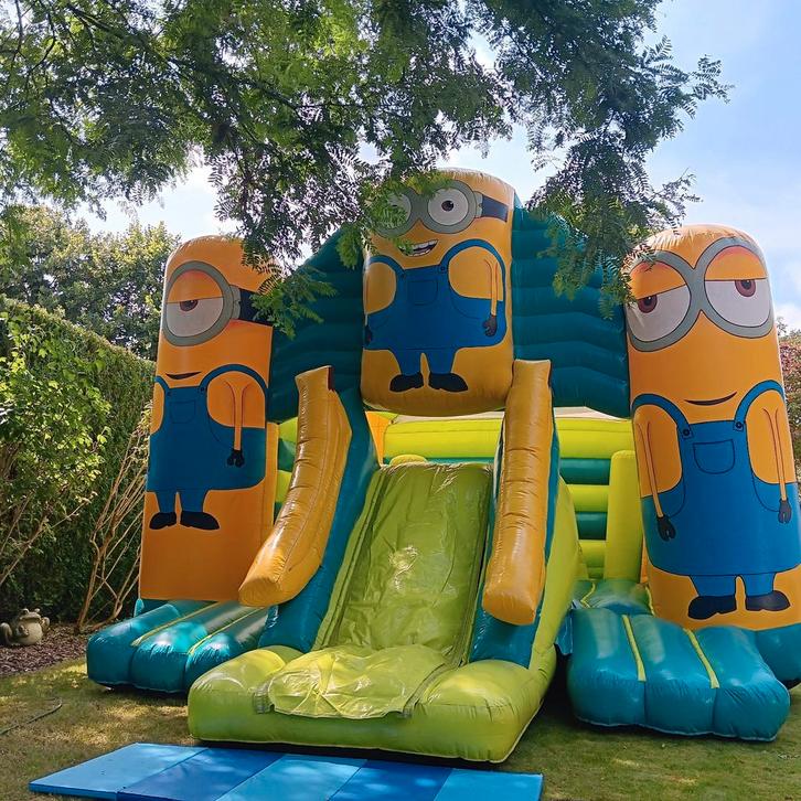 Springkasteel the miomins te huur, Hobby & Loisirs créatifs, Articles de fête | Location, Enlèvement ou Envoi