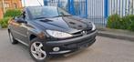 PEUGEOT 206/1600cc BENZINE/CABRIOLET/110KM/GEKEURD/GARANTIE, Auto's, Peugeot, Parkeersensor, Cabriolet, Zwart, Bedrijf
