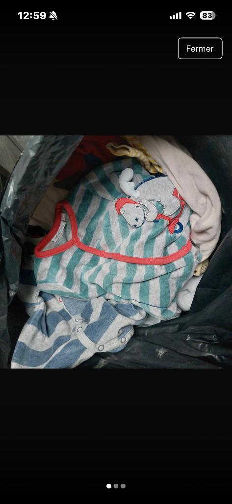 Lot de vêtement garçon bébé taille 56 à 74, Kinderen en Baby's, Babykleding | Maat 56, Gebruikt, Jongetje, Overige typen, Ophalen of Verzenden