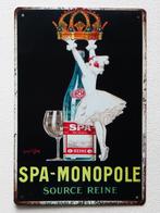Panneau publicitaire en métal avec Pierrette de Spa Monopole, Collections, Marques & Objets publicitaires, Comme neuf, Enlèvement ou Envoi