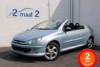 Peugeot 206 CC 1.6i Cabrio/Airco inclusief 2 JAAR garantie, 4 zetels, Stof, Gebruikt, Zwart