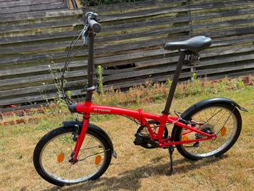 BTWIN Oxylane 120 Vouwfiets Rood beschikbaar voor biedingen