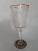 ANTIEK GLAS MET GEGRAVEERD WAPENSCHILD VAN ANTWERPEN 1909., Ophalen