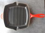 Le Creuset grillpan, Ophalen of Verzenden, Zo goed als nieuw, Gietijzer