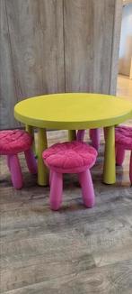 Ikea mammut tafel en 4 krukjes, Kinderen en Baby's, Ophalen, Gebruikt, Stoel(en)