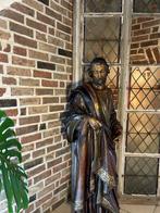 Groot zeldzaam antiek Kerkbeeld / Heiligenbeeld 1m60, Enlèvement