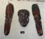 3 Mooie Afrikaanse Houten Maskers, Ophalen of Verzenden