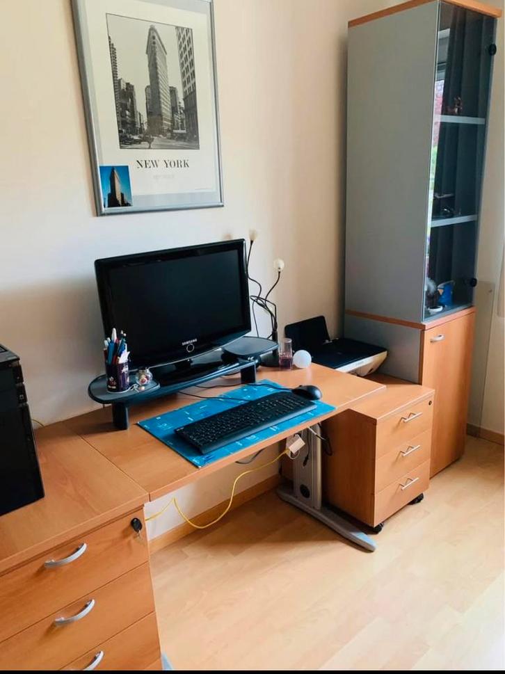 Tres beaux meubles de bureau., Maison & Meubles, Armoires | Meubles ordinateur, Comme neuf, Enlèvement
