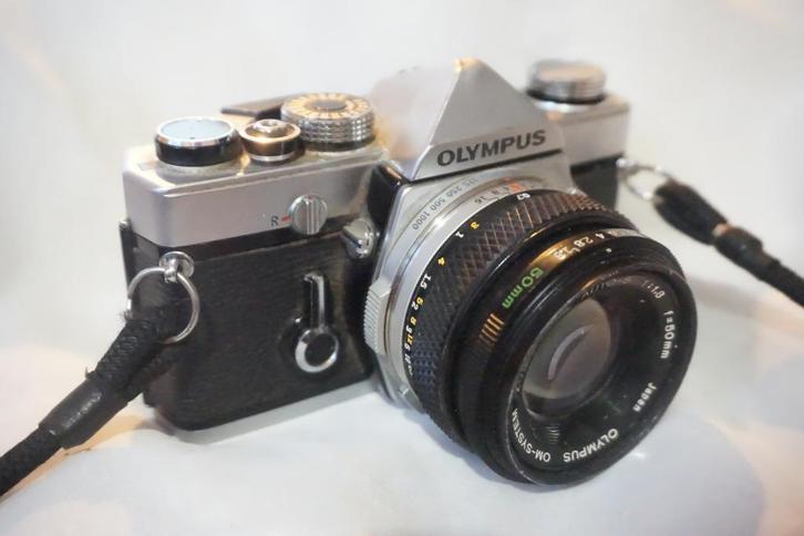 Olympus OM 1 + Olympus 50mm 1.8, Audio, Tv en Foto, Fotocamera's Analoog, Gebruikt, Spiegelreflex, Olympus, Ophalen of Verzenden