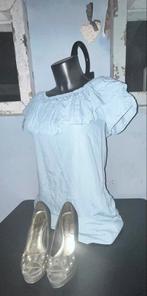 Jeans jurk met zakken, Kleding | Dames, Jurken, Blauw, Maat 38/40 (M), H&M, Ophalen of Verzenden