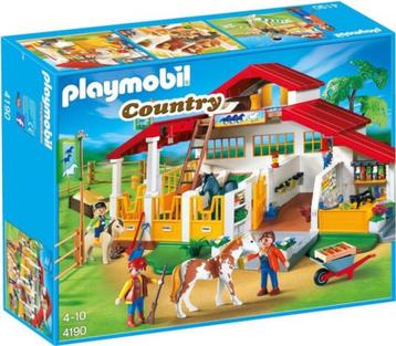 Playmobil Paardenmanege:Paardenstal & cafetaria 4190 Country beschikbaar voor biedingen